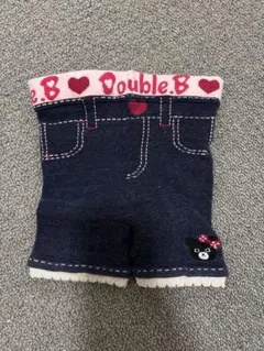 Double.B デニム風ベビーショートパンツ