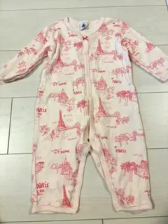 プチバトー　ロンパース　12m 74cm 長袖