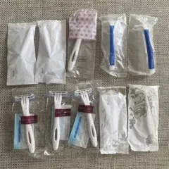 ホテルアメニティ　未開封カミソリ10点セット