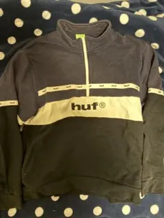 HUF ハーフジップ トレーナー XL