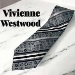 【超美品】Vivienne Westwood ネクタイ シルバー メンズ