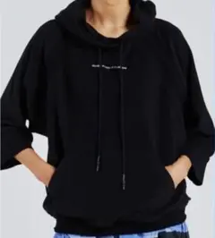 DOUBLE STANDARD CLOTHING パイルパーカー ブラックセールのサムネイル