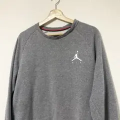Jordan ジョーダン グレー トレーナー Lサイズ 古着 シミ有 ヨレ有