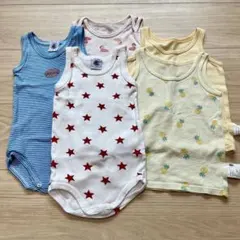 ベビー肌着2枚プチバトーのみ 12M/74cm、80cm、