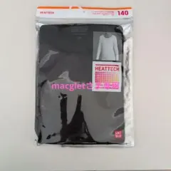 UNIQLO HEATTECH 長袖インナー 140 ブラック