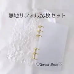 リフィル10枚セット A6 アクリルバインダー バインダー貯金saving