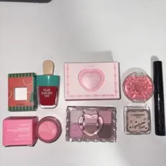 コスメまとめ売りETUDE CANMAKE アイシャドウパレットとチークセット