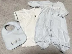 familiar ツーウェイオール ロンパース肌着 スタイ セット