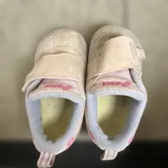 ベビーシューズ 14cm ピンクとグレー