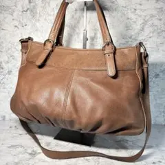 coach サボロー レザーショルダー2wayバッグ コーチ 30348 - メルカリ