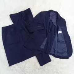 【美品】スーツカンパニーシー 3点セット REDA ビジネススーツ ネイビー