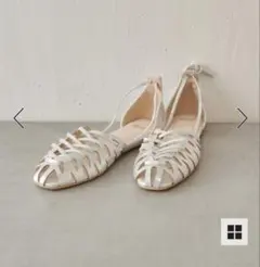 【値下げ】GALLARDAGALANTE レースアップシューズ M ベージュ