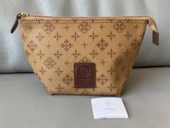 【極美品】russetポーチ　ブラウン系ラシット　革ポーチ