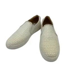 (訳あり) LANVIN en Bleu スリッポン スニーカー ホワイト 25