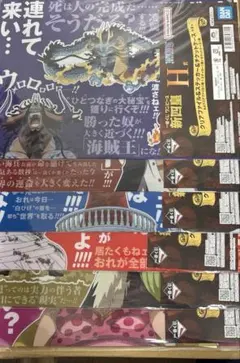 一番くじワンピース新四皇編H賞6個、大海賊百景編6個、難攻不落ノ懐刀11個