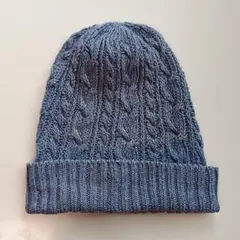 BEAMS LIGHTS サマーニット帽 ライトブルー