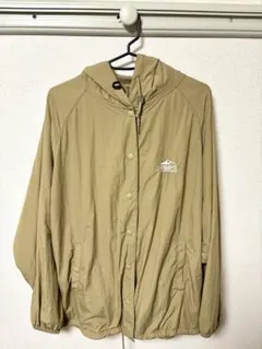 CAMP7 フード付きナイロンジャケット ベージュ