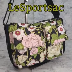 ◆LeSportsac レスポートサック◆花柄 ショルダーバッグ　ブラックのサムネイル