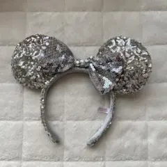 ディズニー ミニー リボン スパンコール カチューシャ