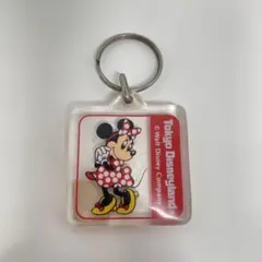 当時物 東京ディズニーランド ミニーマウス アクリル キーホルダー レトロ