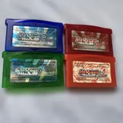 ゲームボーイアドバンス ポケットモンスター 4本セット