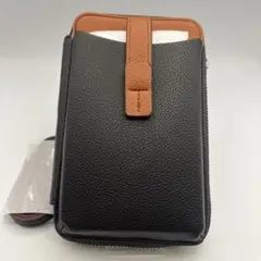 [アンコール] スマホショルダー 超軽量140ｇ 黒 スマホポーチ ショルダー