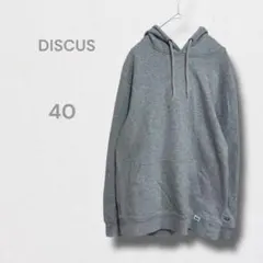 ディスカス パーカー フーディー スウェット スポーツ ロゴ 綿100% M