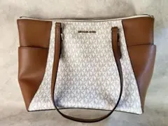 Michael Kors バッグ ブラウン/ホワイト