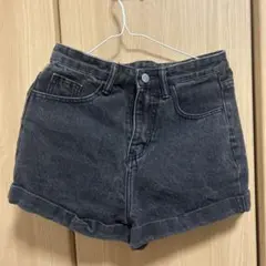 デニムショートパンツ ブラック