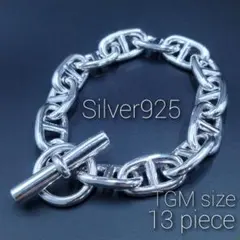 シェーヌダンクル アンカー チェーン ブレスレット 大人気 シルバー 銀