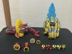 爆丸 3点セット　士ドラガオン 烈ガオウ 燕グライド リングあり 爆丸 3点セット 士ドラガオン 烈ガオウ 燕グライド リング・カードあり