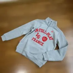 ルコックスポルティフ　ハーフジップ グレー トレーナーM 裏起毛