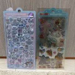 新品　水色うさぎ　ボンボンドロップシール　トムとジェリー　ドロップジェリーシール