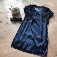 新品 anysis フォーマル ドレス ネイビー ボレロ セット
