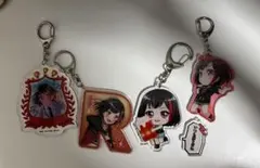 バンドリ 美竹蘭 アクリルキーホルダー 4個セット