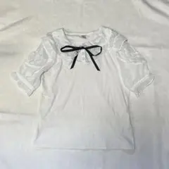 Secret Honey シークレットハニー　半袖ブラウス　リボン　レースのサムネイル