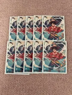 ワンピースカード　スリーブ　ルフィ