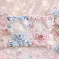 2way】おすわりハグぬい服 2体セット 11〜13㎝ ボンネット 猫耳 - メルカリ