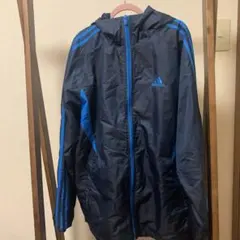 adidas アディダス ウインドブレーカー ブルー メンズM 上下セット