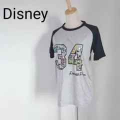 a0814 Disney ドナルドダック Tシャツ Mサイズ