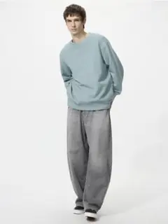 UNIQLO EZYバレルジーンズ 06 GRAY Lのサムネイル