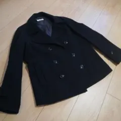 Confirm ウール ダブルブレスト ピーコート L 黒