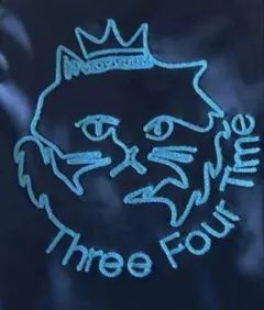 Three Four Time トートバッグ 猫刺繍 ブラック