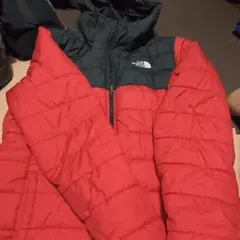THE NORTH FACE ダウンジャケット レッド ブラックのサムネイル
