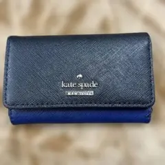kate spade キーケース ブラック/ネイビー