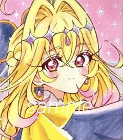 キュアアルカナシャドウ ファンアート 手描きイラスト アナログ