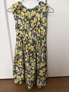 キッズ ノースリーブワンピース 140cm フルーツ柄