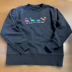 spa様専用 グローバルワーク　恐竜刺繍トレーナー 130サイズ 黒