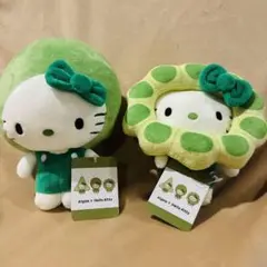 大阪関西万博　日本館　Algae Hello Kitty ぬいぐるみ 藻　セット