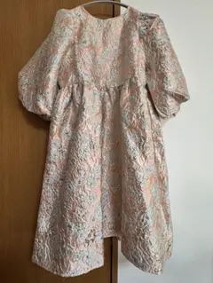 CAROLINA GLASER フラワージャガードワンピース